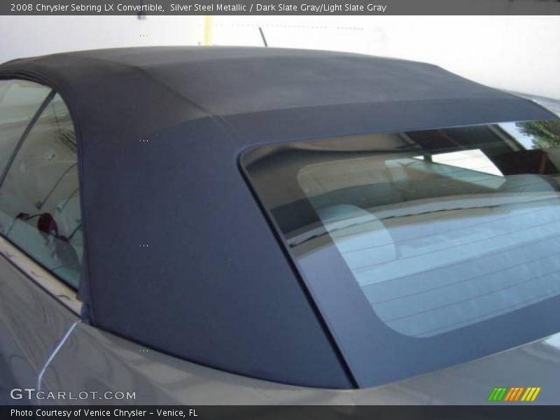 Silver Steel Metallic / Dark Slate Gray/Light Slate Gray 2008 Chrysler Sebring LX Convertible