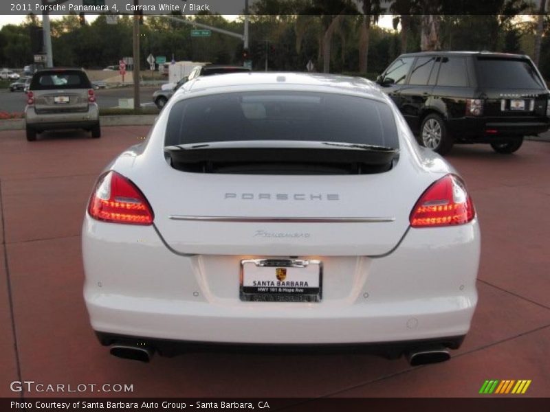Carrara White / Black 2011 Porsche Panamera 4
