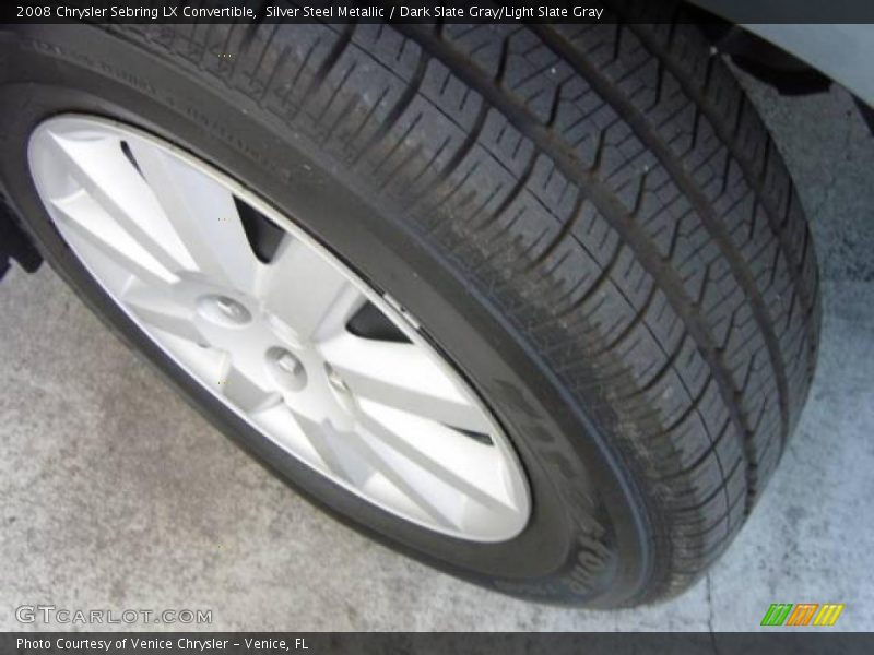 Silver Steel Metallic / Dark Slate Gray/Light Slate Gray 2008 Chrysler Sebring LX Convertible