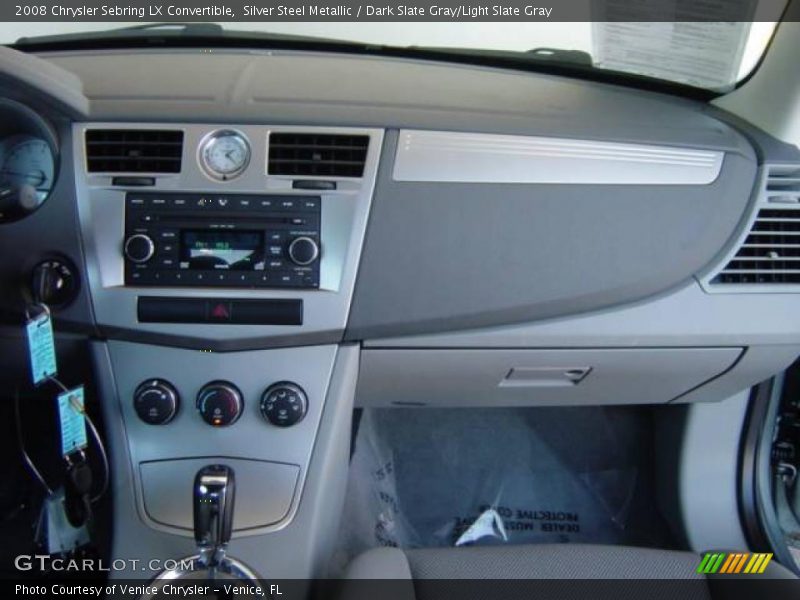 Silver Steel Metallic / Dark Slate Gray/Light Slate Gray 2008 Chrysler Sebring LX Convertible
