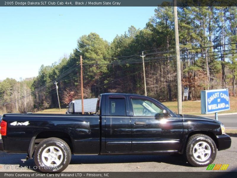 Black / Medium Slate Gray 2005 Dodge Dakota SLT Club Cab 4x4