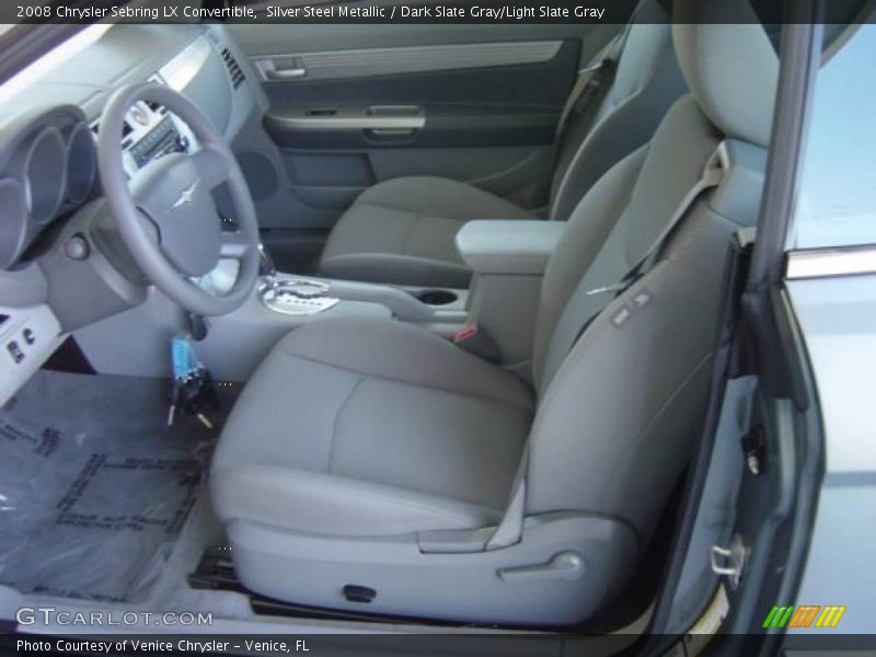 Silver Steel Metallic / Dark Slate Gray/Light Slate Gray 2008 Chrysler Sebring LX Convertible