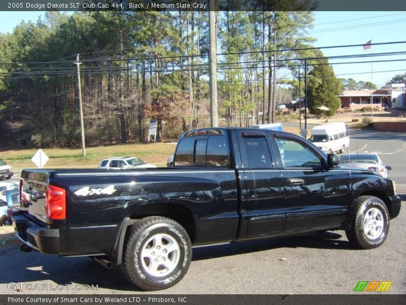 Black / Medium Slate Gray 2005 Dodge Dakota SLT Club Cab 4x4