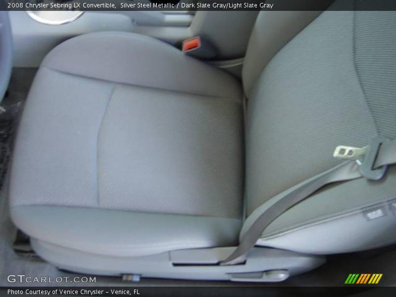 Silver Steel Metallic / Dark Slate Gray/Light Slate Gray 2008 Chrysler Sebring LX Convertible