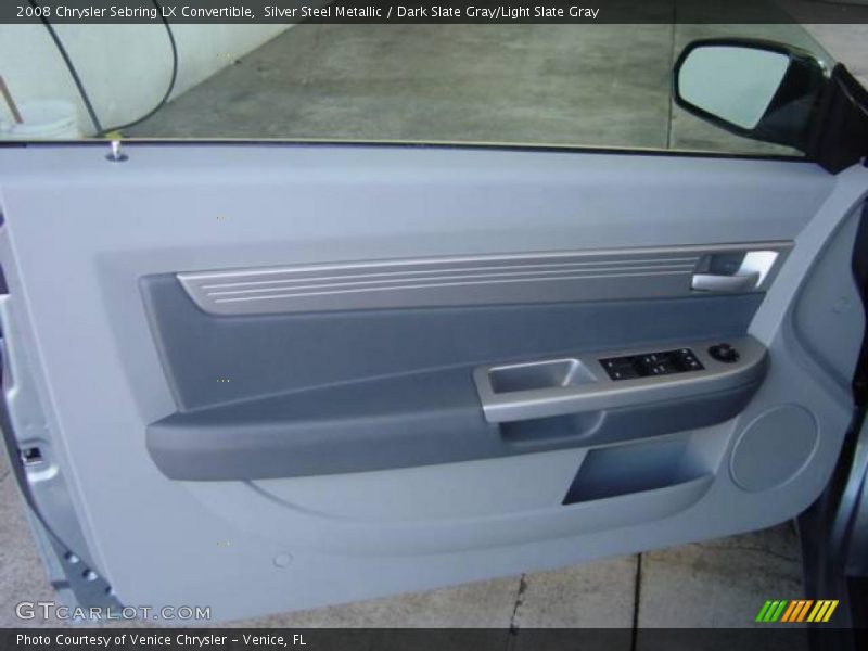 Silver Steel Metallic / Dark Slate Gray/Light Slate Gray 2008 Chrysler Sebring LX Convertible