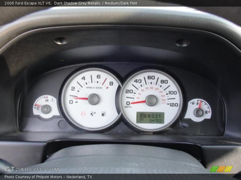 Dark Shadow Grey Metallic / Medium/Dark Flint 2006 Ford Escape XLT V6