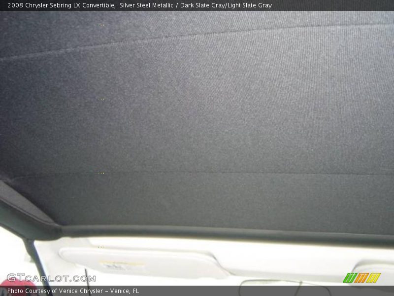 Silver Steel Metallic / Dark Slate Gray/Light Slate Gray 2008 Chrysler Sebring LX Convertible