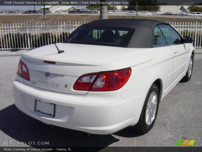 Stone White / Dark Slate Gray/Light Slate Gray 2008 Chrysler Sebring LX Convertible