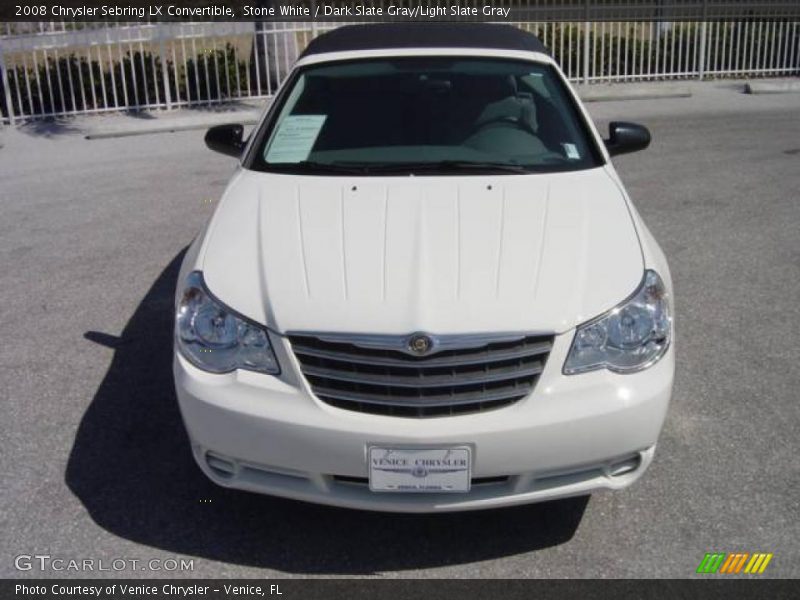 Stone White / Dark Slate Gray/Light Slate Gray 2008 Chrysler Sebring LX Convertible