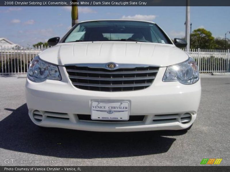 Stone White / Dark Slate Gray/Light Slate Gray 2008 Chrysler Sebring LX Convertible