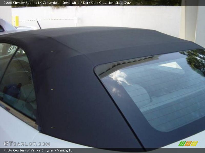 Stone White / Dark Slate Gray/Light Slate Gray 2008 Chrysler Sebring LX Convertible