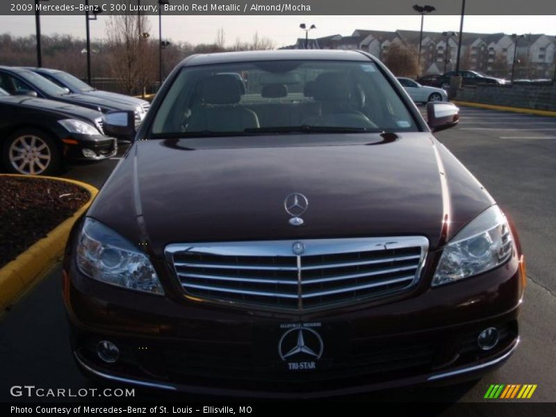 Barolo Red Metallic / Almond/Mocha 2009 Mercedes-Benz C 300 Luxury