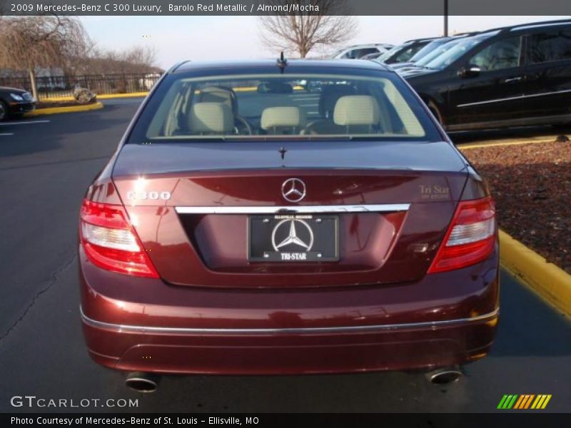 Barolo Red Metallic / Almond/Mocha 2009 Mercedes-Benz C 300 Luxury
