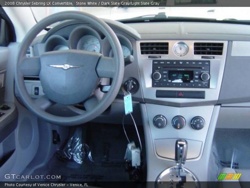 Stone White / Dark Slate Gray/Light Slate Gray 2008 Chrysler Sebring LX Convertible