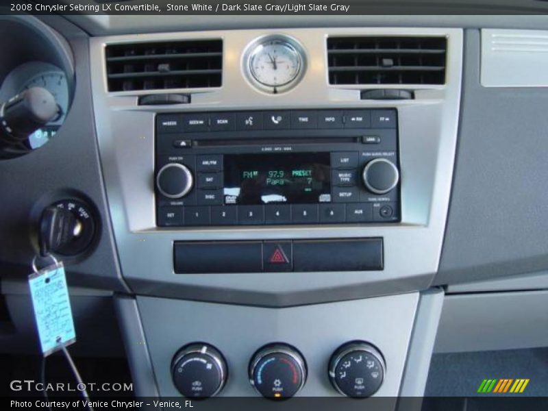 Stone White / Dark Slate Gray/Light Slate Gray 2008 Chrysler Sebring LX Convertible
