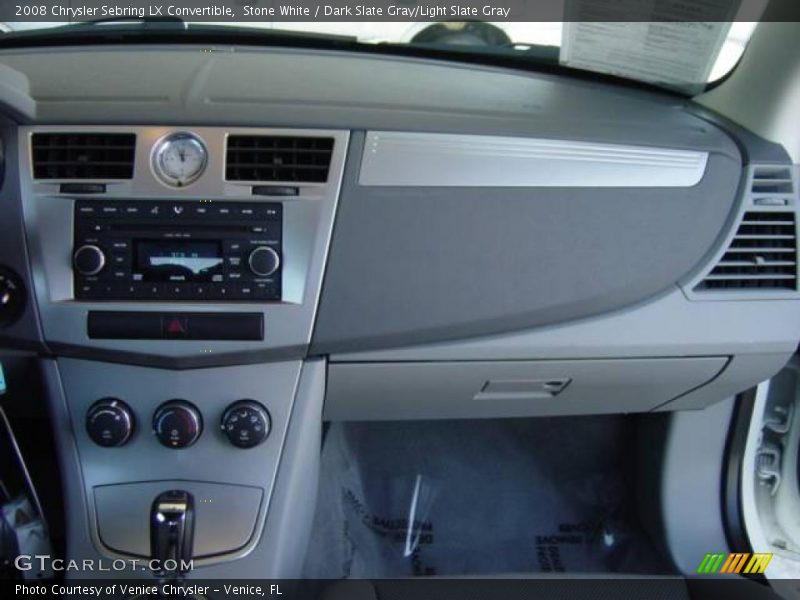 Stone White / Dark Slate Gray/Light Slate Gray 2008 Chrysler Sebring LX Convertible