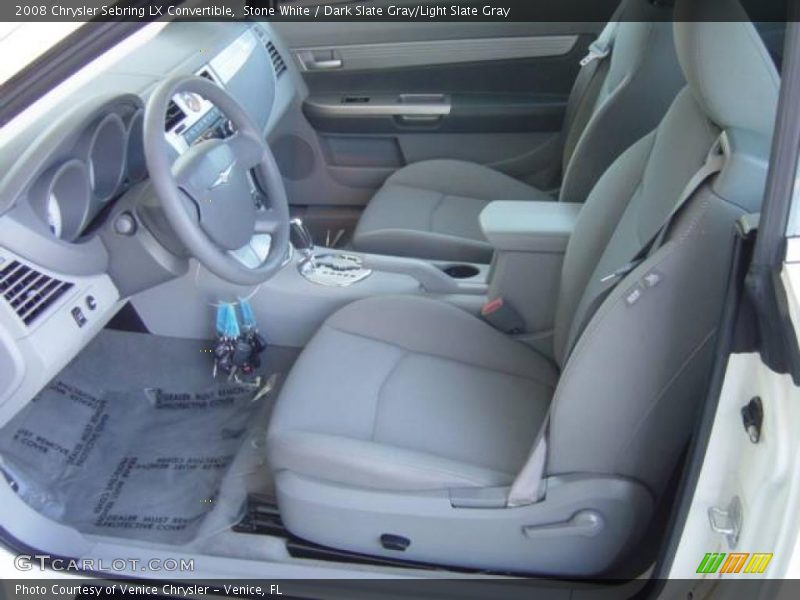 Stone White / Dark Slate Gray/Light Slate Gray 2008 Chrysler Sebring LX Convertible