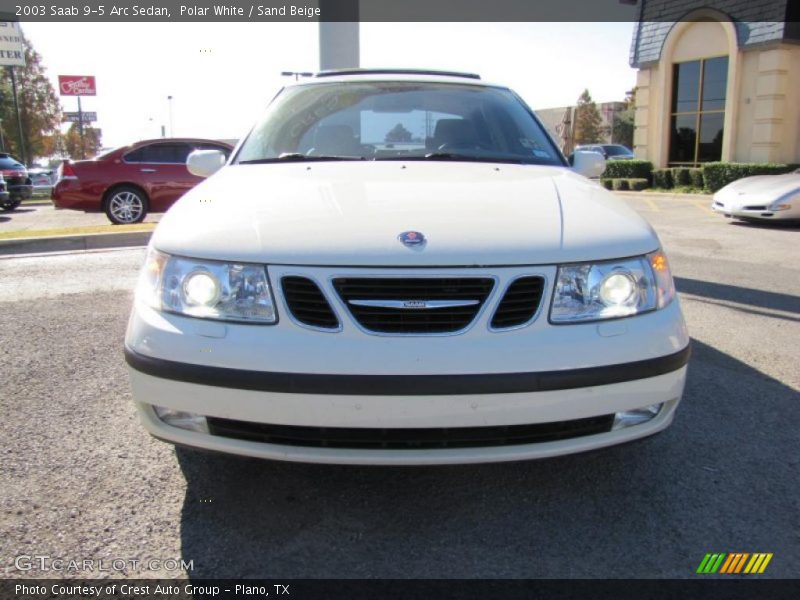 Polar White / Sand Beige 2003 Saab 9-5 Arc Sedan