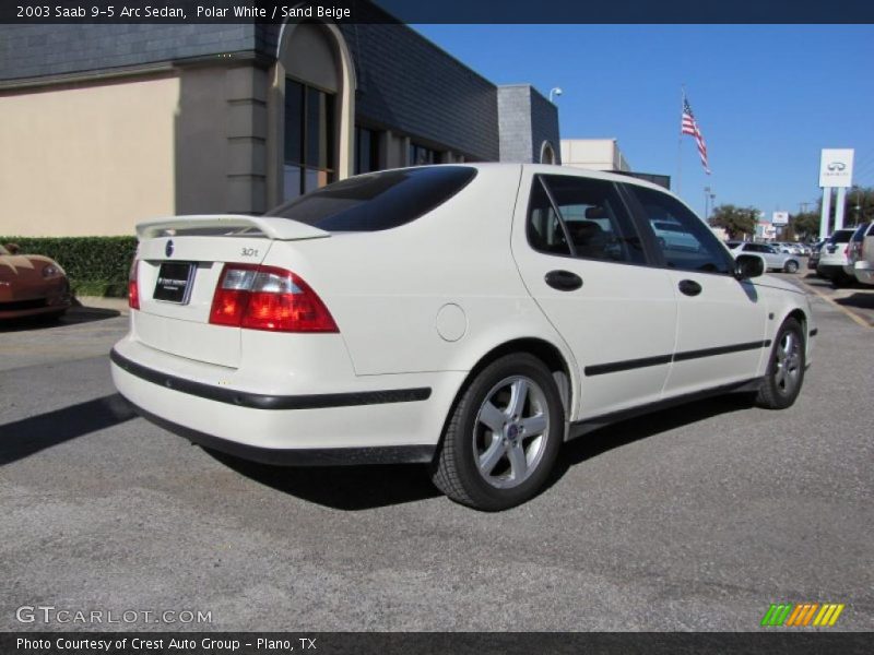 Polar White / Sand Beige 2003 Saab 9-5 Arc Sedan