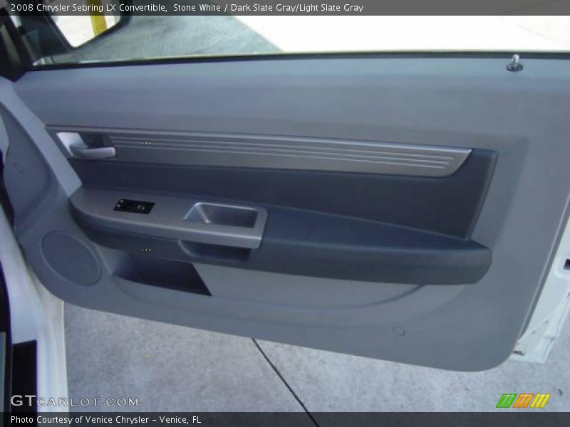 Stone White / Dark Slate Gray/Light Slate Gray 2008 Chrysler Sebring LX Convertible