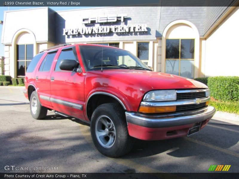 Victory Red / Beige 1999 Chevrolet Blazer