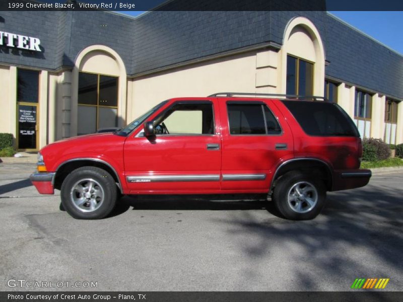 Victory Red / Beige 1999 Chevrolet Blazer