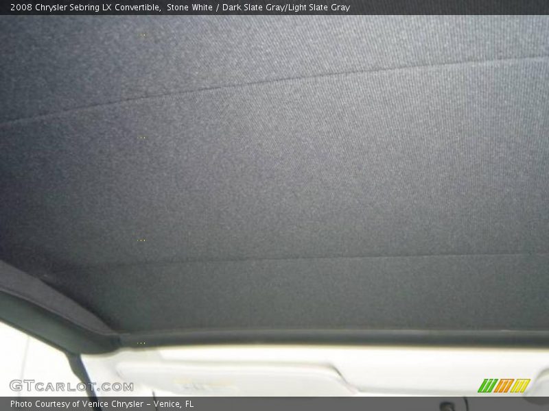 Stone White / Dark Slate Gray/Light Slate Gray 2008 Chrysler Sebring LX Convertible