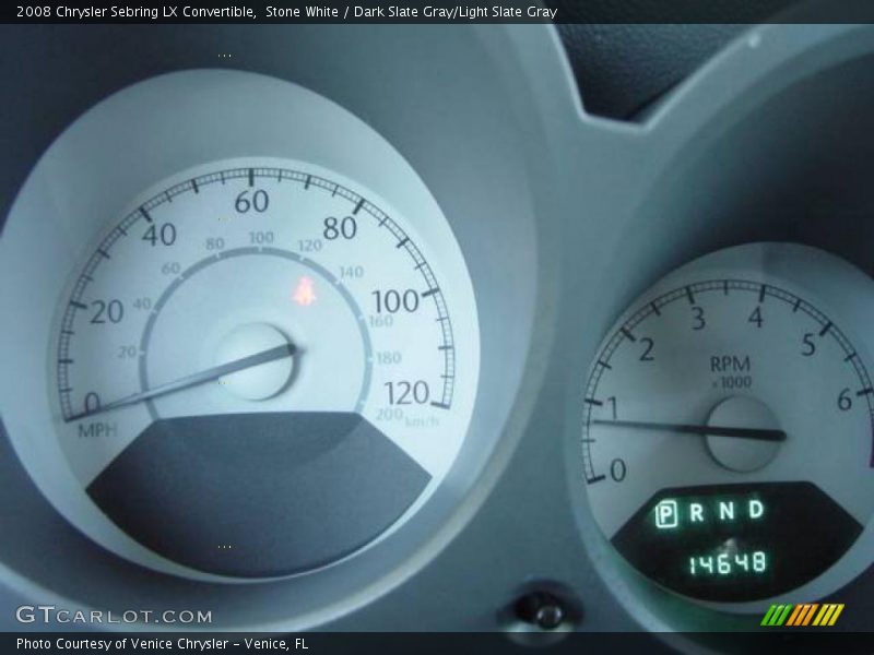 Stone White / Dark Slate Gray/Light Slate Gray 2008 Chrysler Sebring LX Convertible