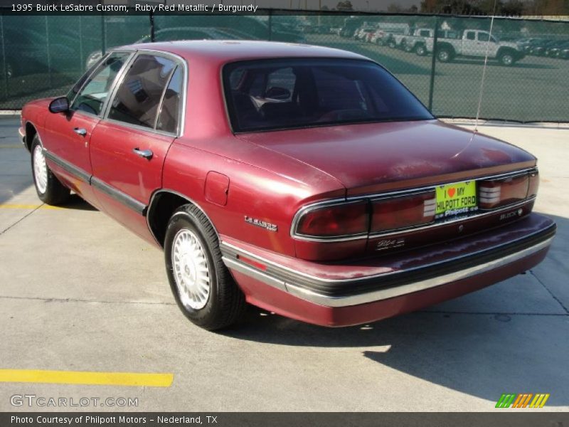 Ruby Red Metallic / Burgundy 1995 Buick LeSabre Custom