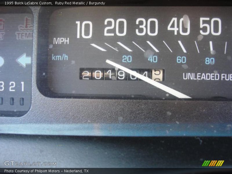 Ruby Red Metallic / Burgundy 1995 Buick LeSabre Custom