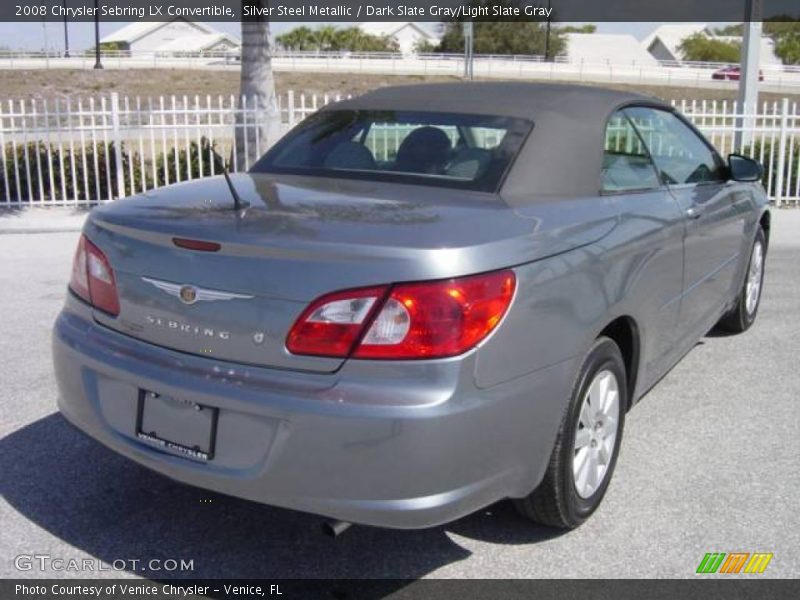Silver Steel Metallic / Dark Slate Gray/Light Slate Gray 2008 Chrysler Sebring LX Convertible