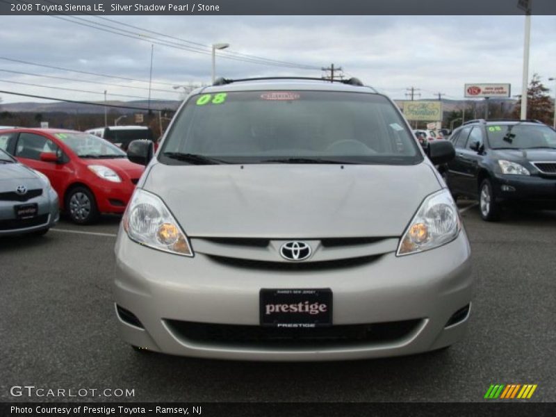 Silver Shadow Pearl / Stone 2008 Toyota Sienna LE