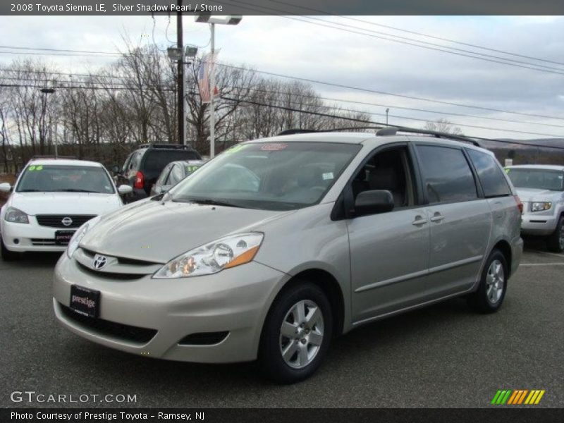 Silver Shadow Pearl / Stone 2008 Toyota Sienna LE