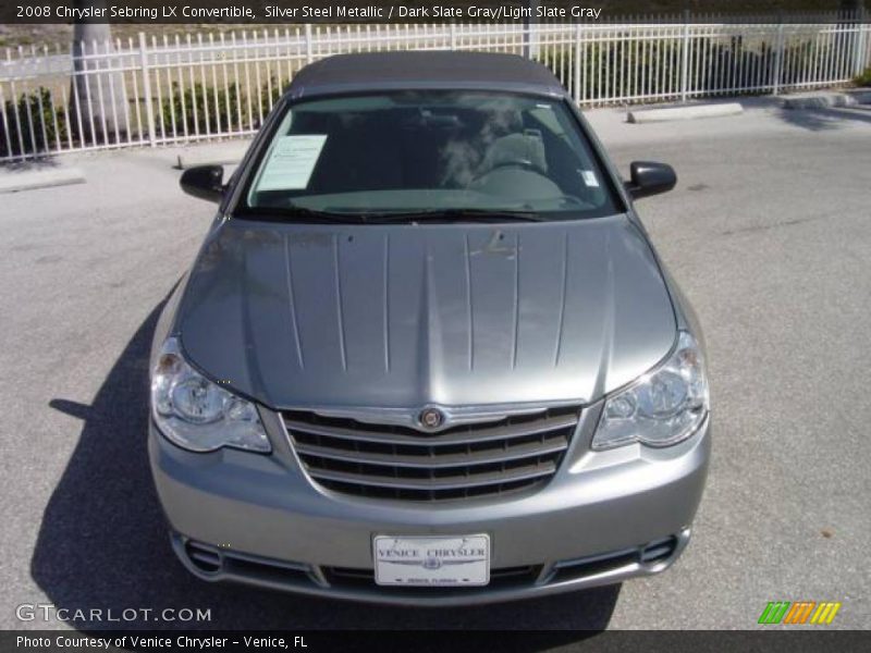 Silver Steel Metallic / Dark Slate Gray/Light Slate Gray 2008 Chrysler Sebring LX Convertible