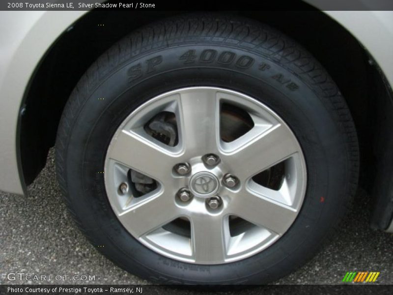 Silver Shadow Pearl / Stone 2008 Toyota Sienna LE