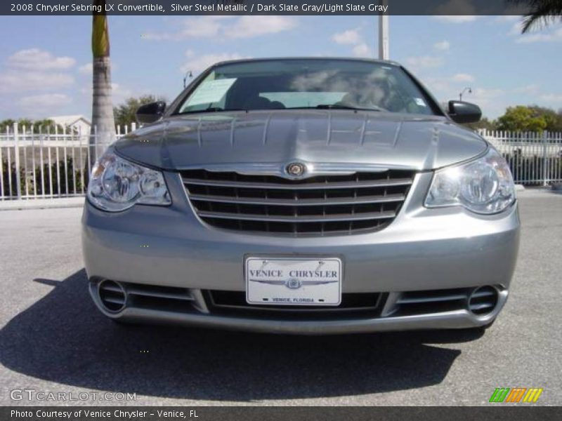 Silver Steel Metallic / Dark Slate Gray/Light Slate Gray 2008 Chrysler Sebring LX Convertible