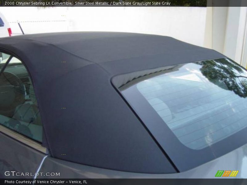 Silver Steel Metallic / Dark Slate Gray/Light Slate Gray 2008 Chrysler Sebring LX Convertible