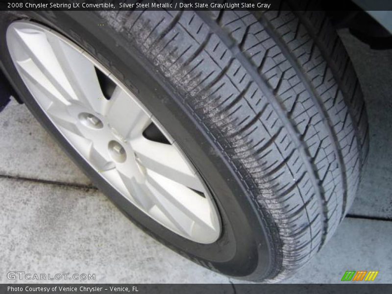 Silver Steel Metallic / Dark Slate Gray/Light Slate Gray 2008 Chrysler Sebring LX Convertible