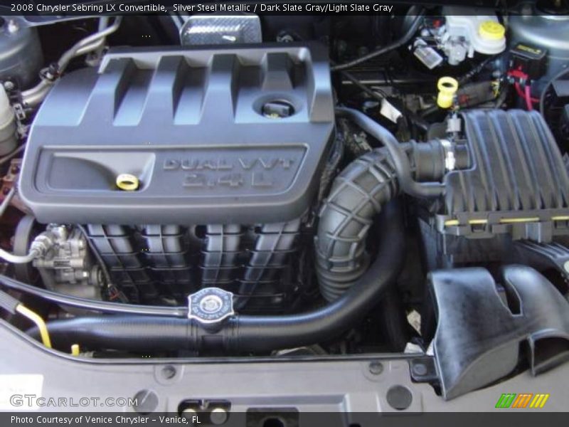 Silver Steel Metallic / Dark Slate Gray/Light Slate Gray 2008 Chrysler Sebring LX Convertible