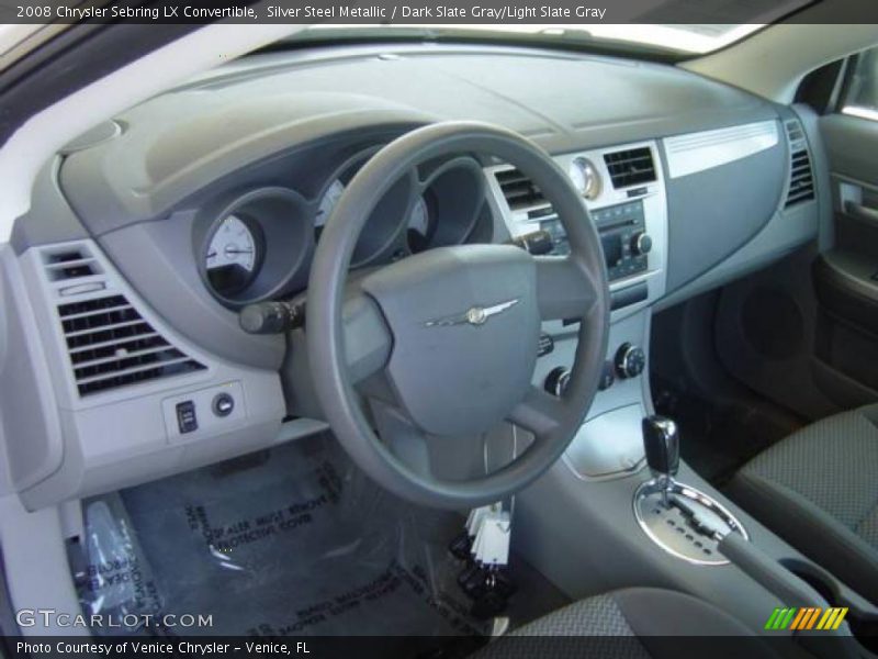 Silver Steel Metallic / Dark Slate Gray/Light Slate Gray 2008 Chrysler Sebring LX Convertible