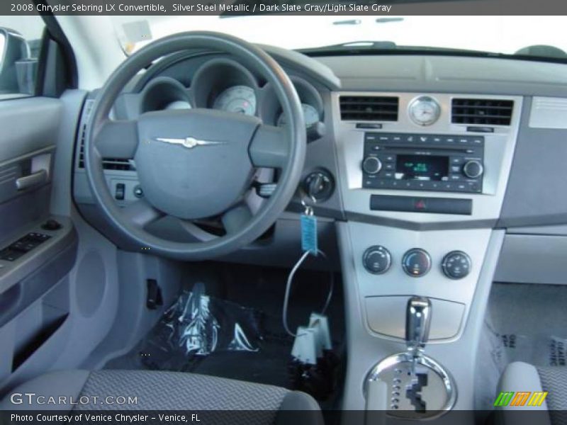 Silver Steel Metallic / Dark Slate Gray/Light Slate Gray 2008 Chrysler Sebring LX Convertible