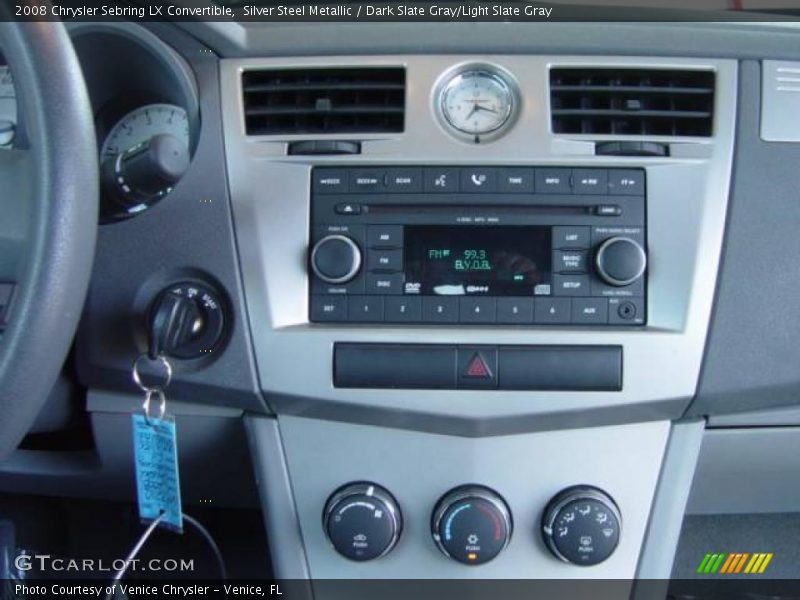 Silver Steel Metallic / Dark Slate Gray/Light Slate Gray 2008 Chrysler Sebring LX Convertible