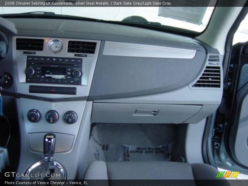 Silver Steel Metallic / Dark Slate Gray/Light Slate Gray 2008 Chrysler Sebring LX Convertible