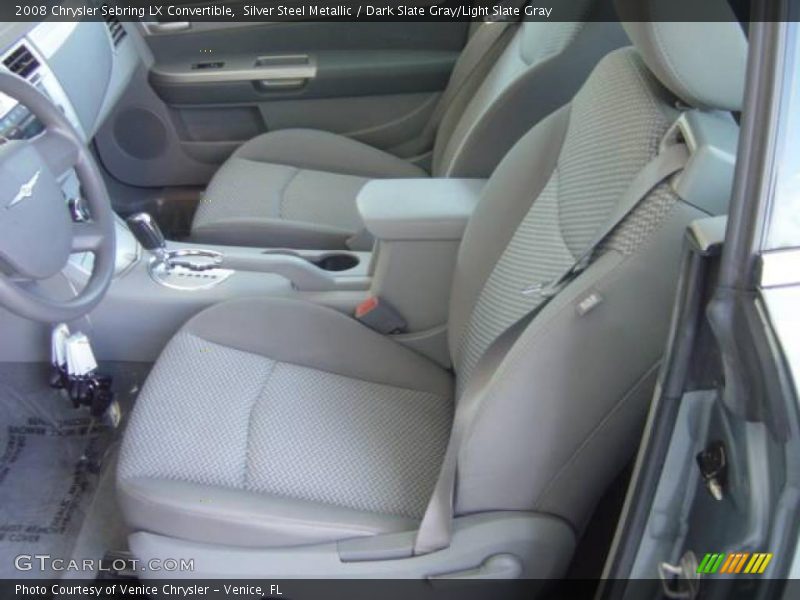 Silver Steel Metallic / Dark Slate Gray/Light Slate Gray 2008 Chrysler Sebring LX Convertible