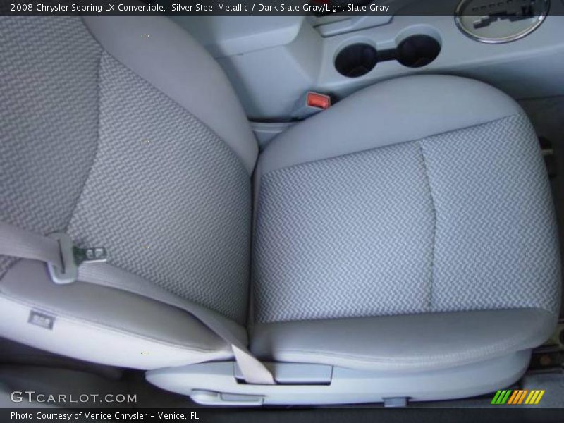 Silver Steel Metallic / Dark Slate Gray/Light Slate Gray 2008 Chrysler Sebring LX Convertible