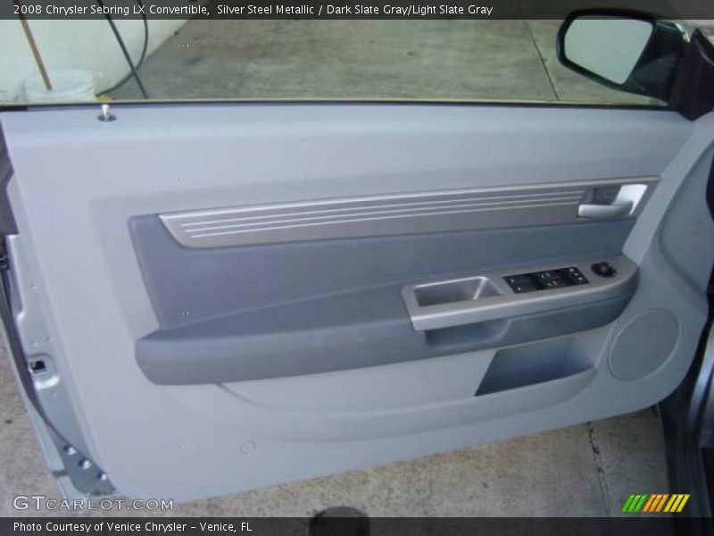 Silver Steel Metallic / Dark Slate Gray/Light Slate Gray 2008 Chrysler Sebring LX Convertible