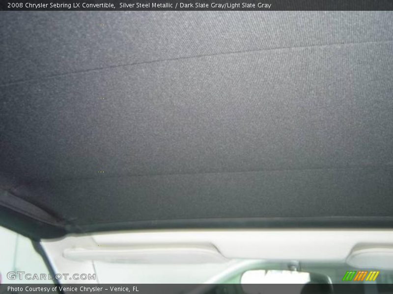 Silver Steel Metallic / Dark Slate Gray/Light Slate Gray 2008 Chrysler Sebring LX Convertible