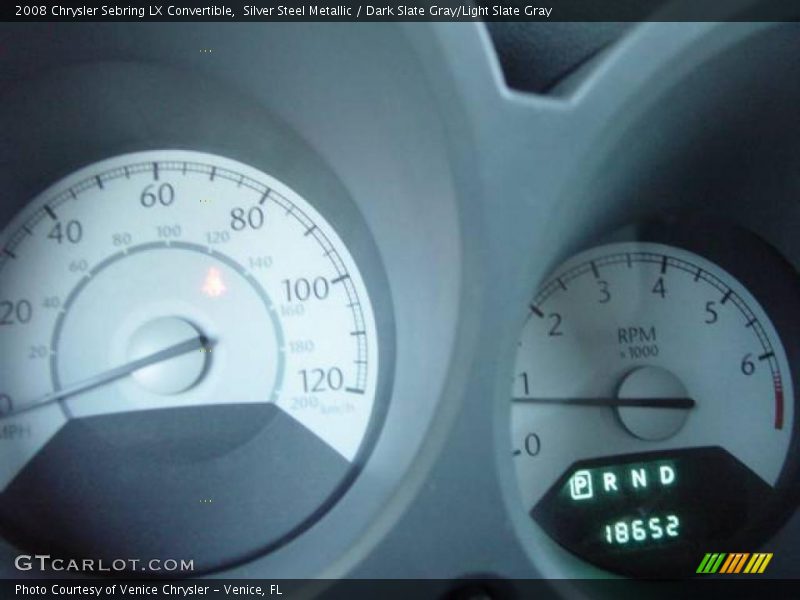 Silver Steel Metallic / Dark Slate Gray/Light Slate Gray 2008 Chrysler Sebring LX Convertible