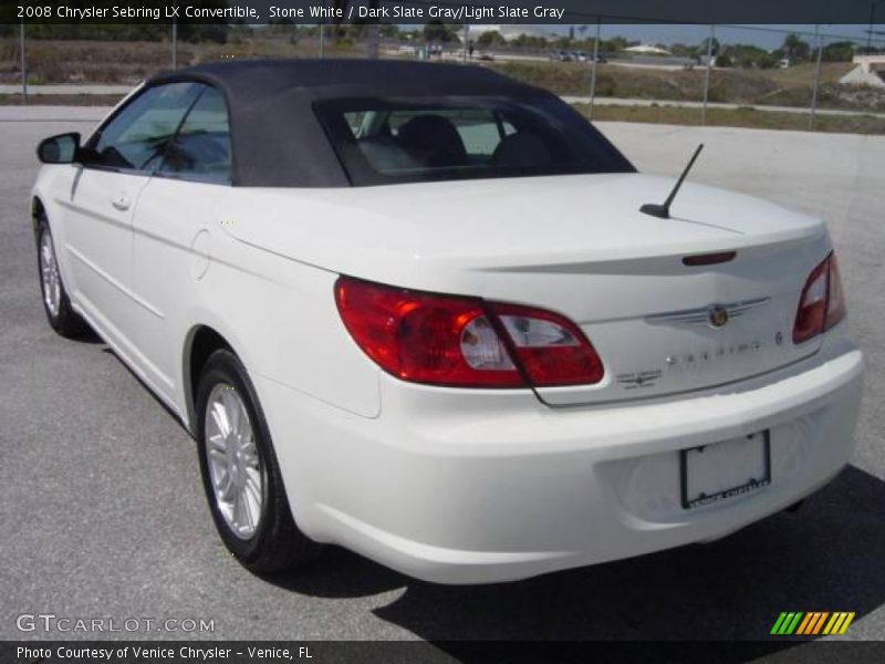 Stone White / Dark Slate Gray/Light Slate Gray 2008 Chrysler Sebring LX Convertible