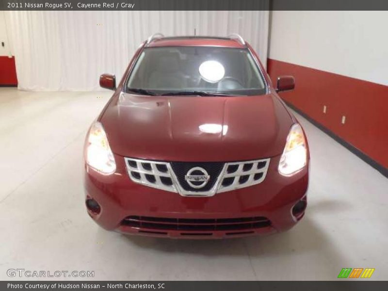 Cayenne Red / Gray 2011 Nissan Rogue SV